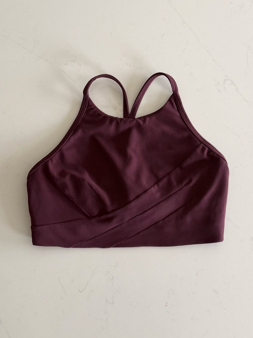 lululemon flow y wrap front bra